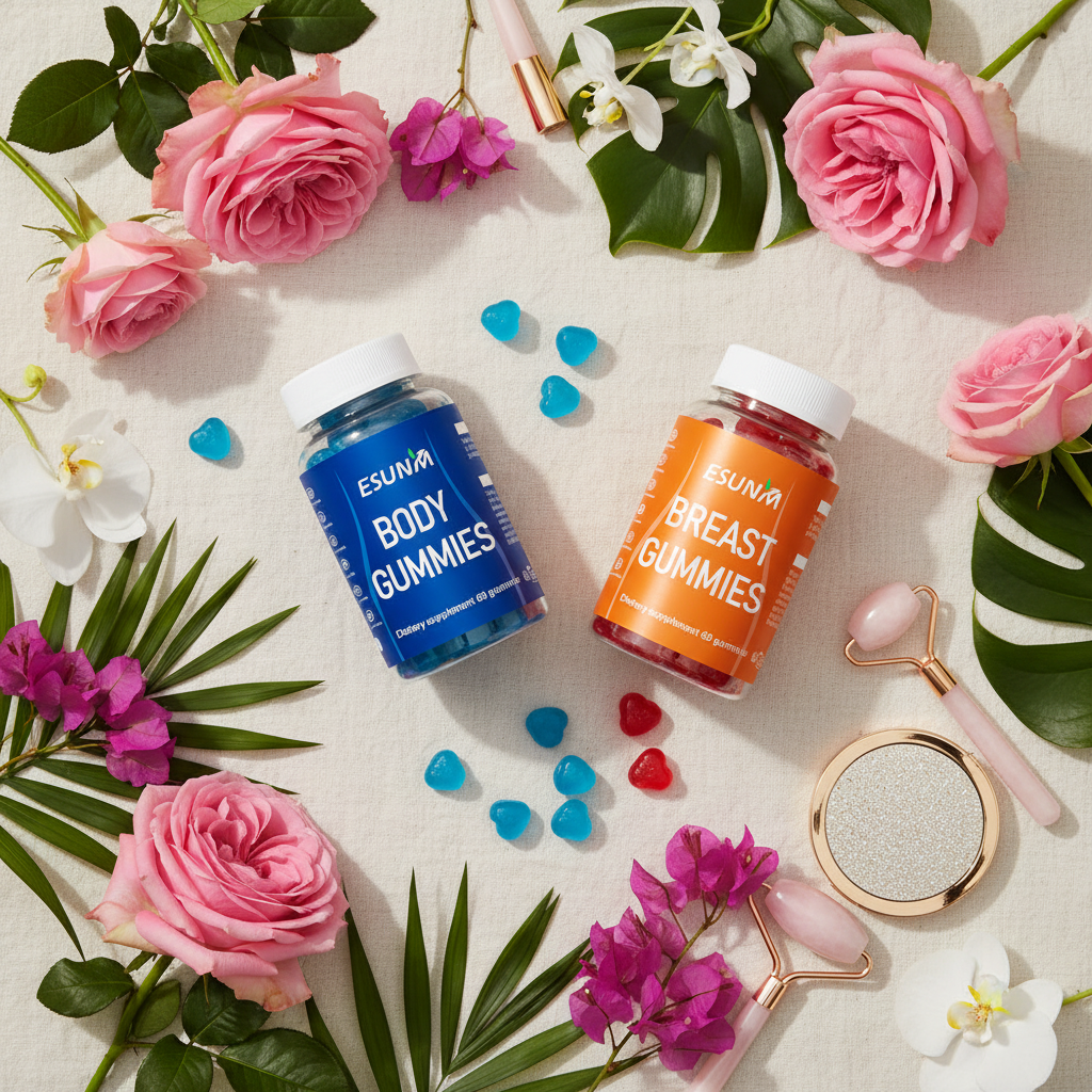 Body & Breast Gummies - Flat Lay